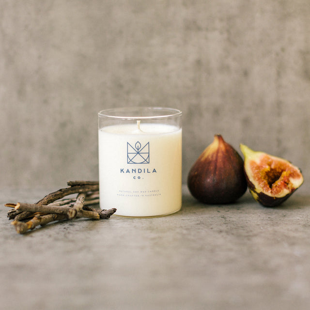 Kandila Company Burnt Fig Natural Vegan Soy Candle Melbourne Australia