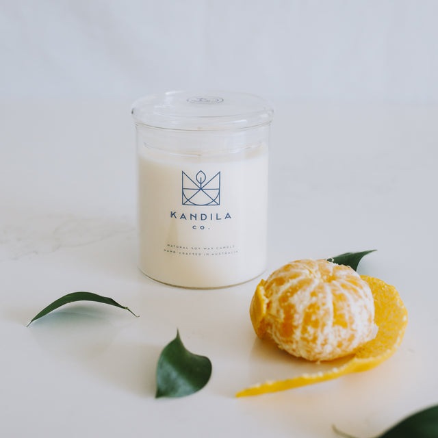 Kandila Company Fresh Citrus Natural Vegan Soy Candle Melbourne Australia