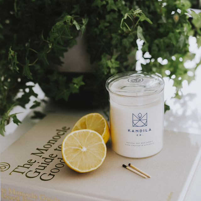 Kandila Company Bergamot and Patchouli Natural Vegan Soy Candle Melbourne Australia