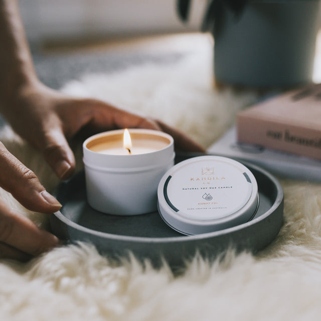 Kandila Company Burnt Fig Vegan Travel Natural Soy Candle Melbourne Australia